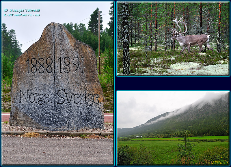 камень на границе Швеция-Норвегия